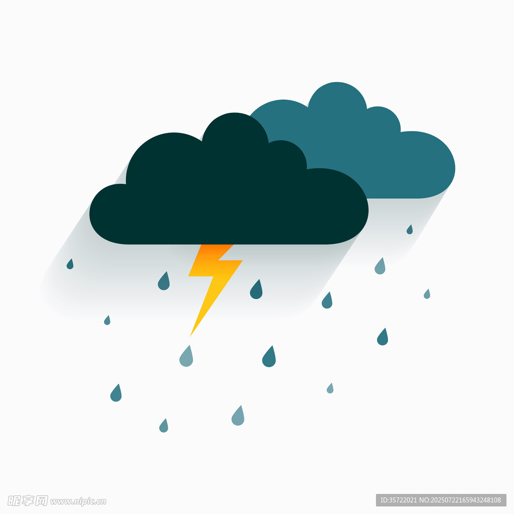 雷雨天气图标