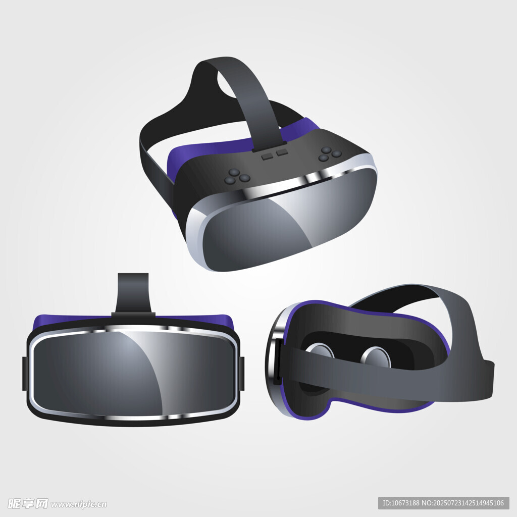 多款虚拟现实VR眼镜展示