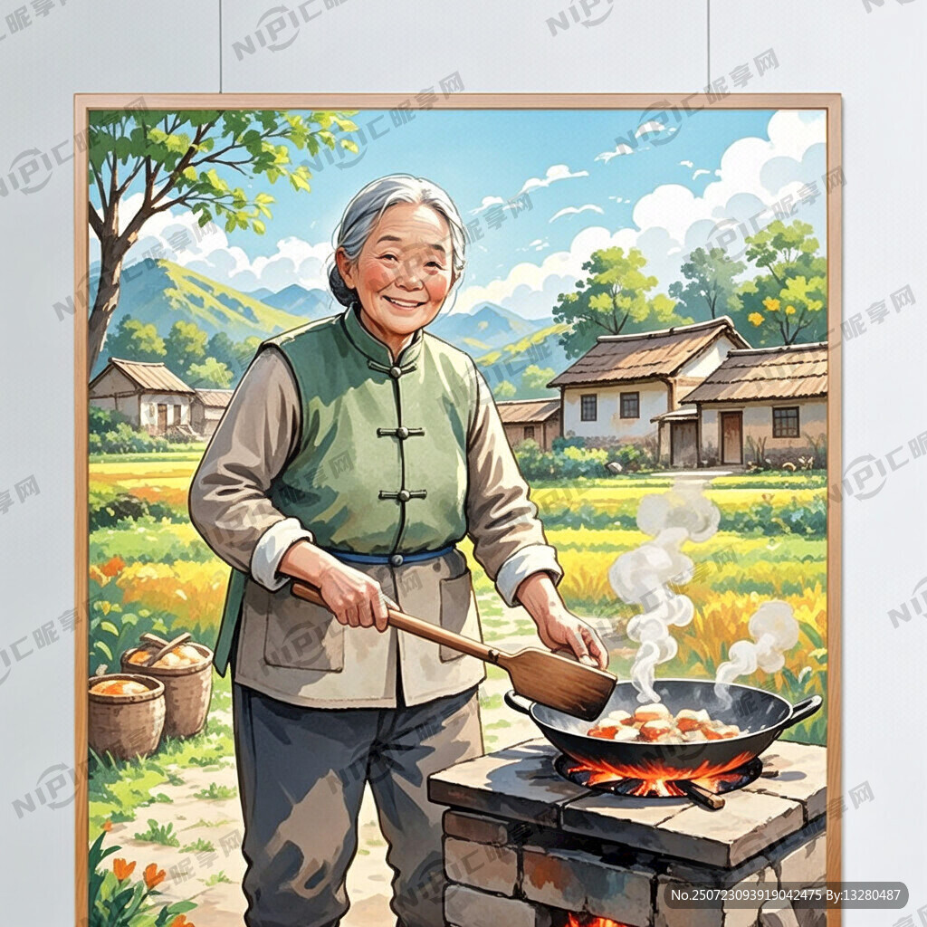 姥姥做饭 农村场景 质朴 人文