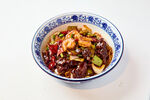 虾仁牛肉拌面