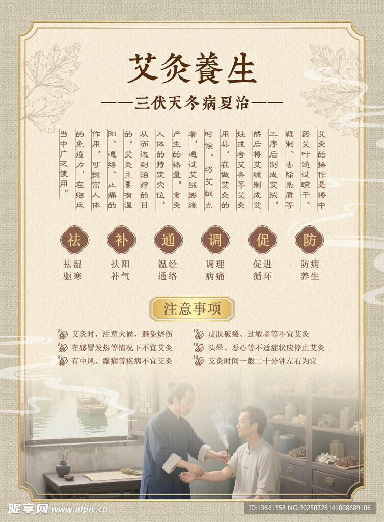 艾灸海报