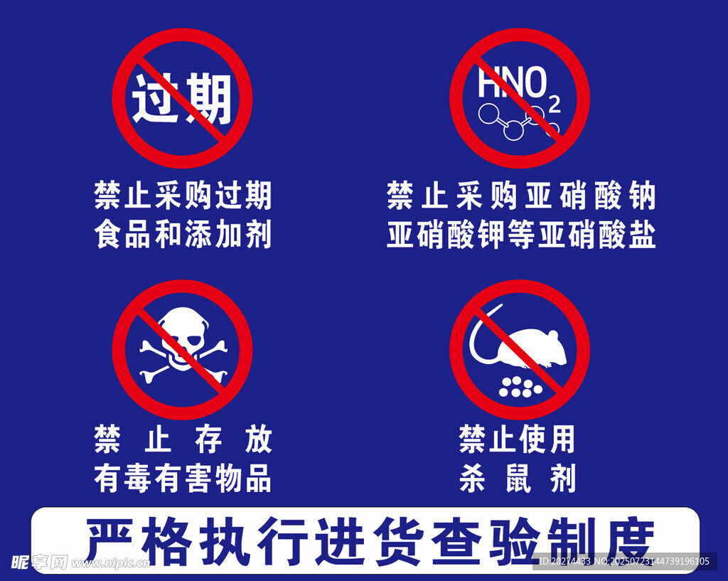 食堂禁止采购事项