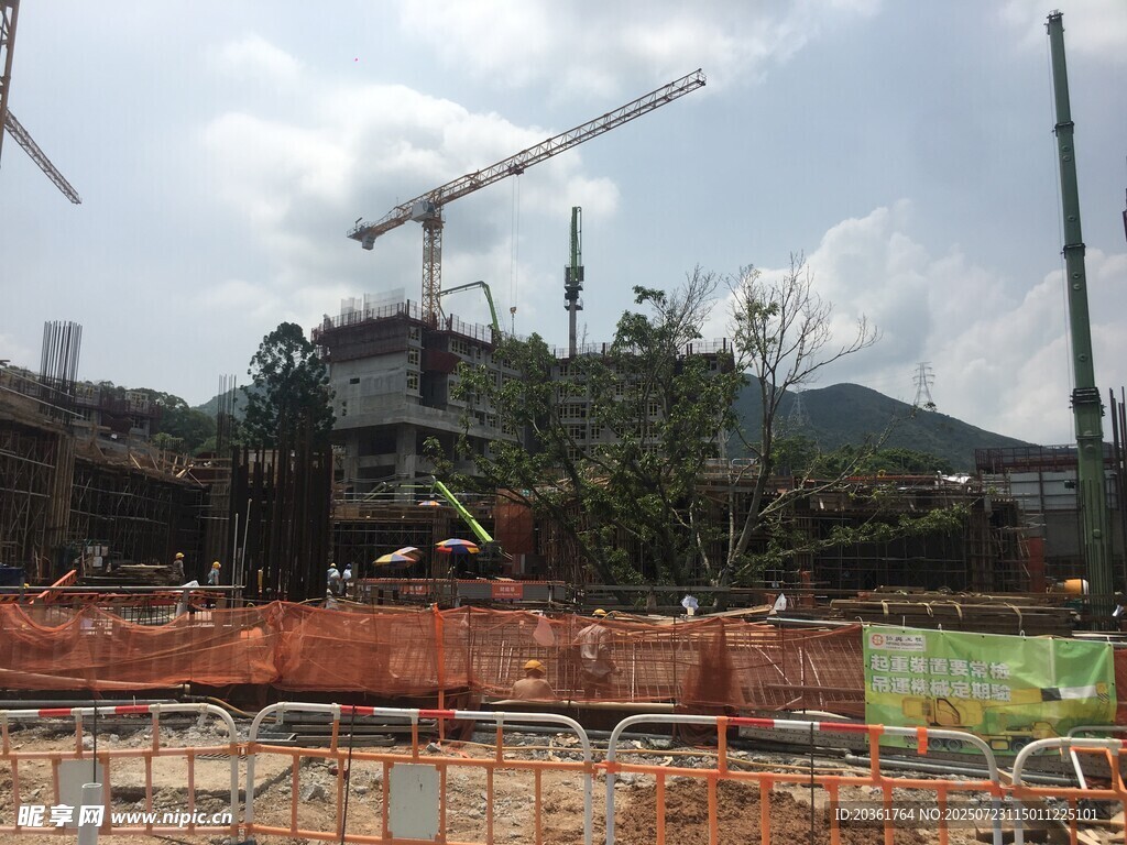 建筑工地施工现场图景