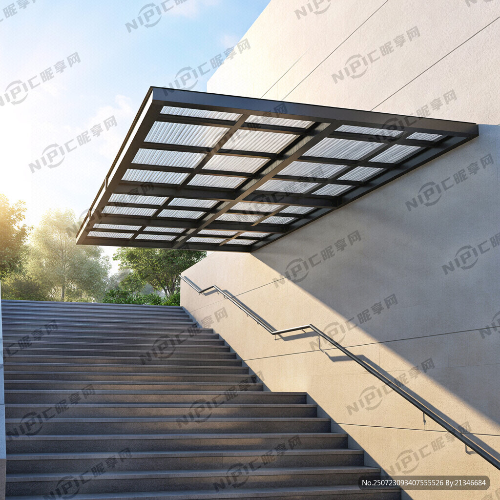 楼梯遮阳棚效果图