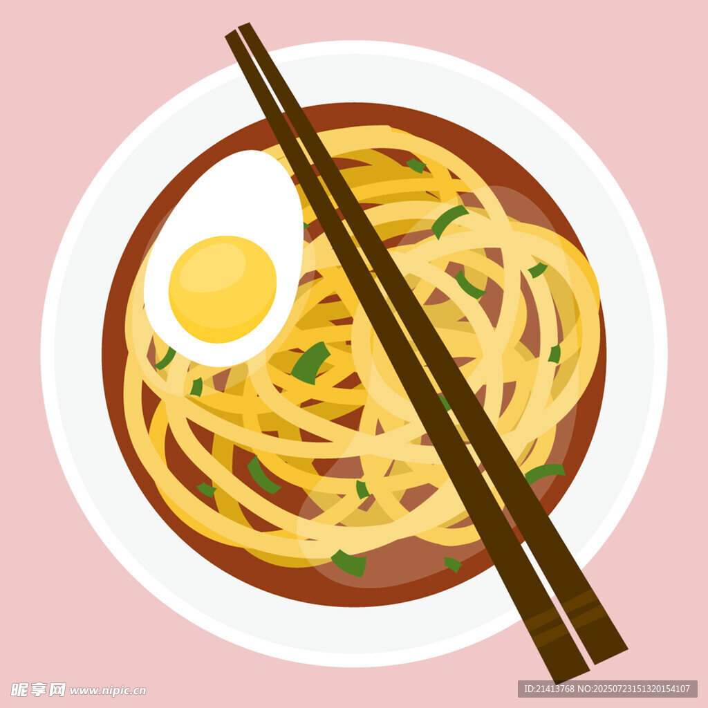 一碗美味鸡蛋拌面