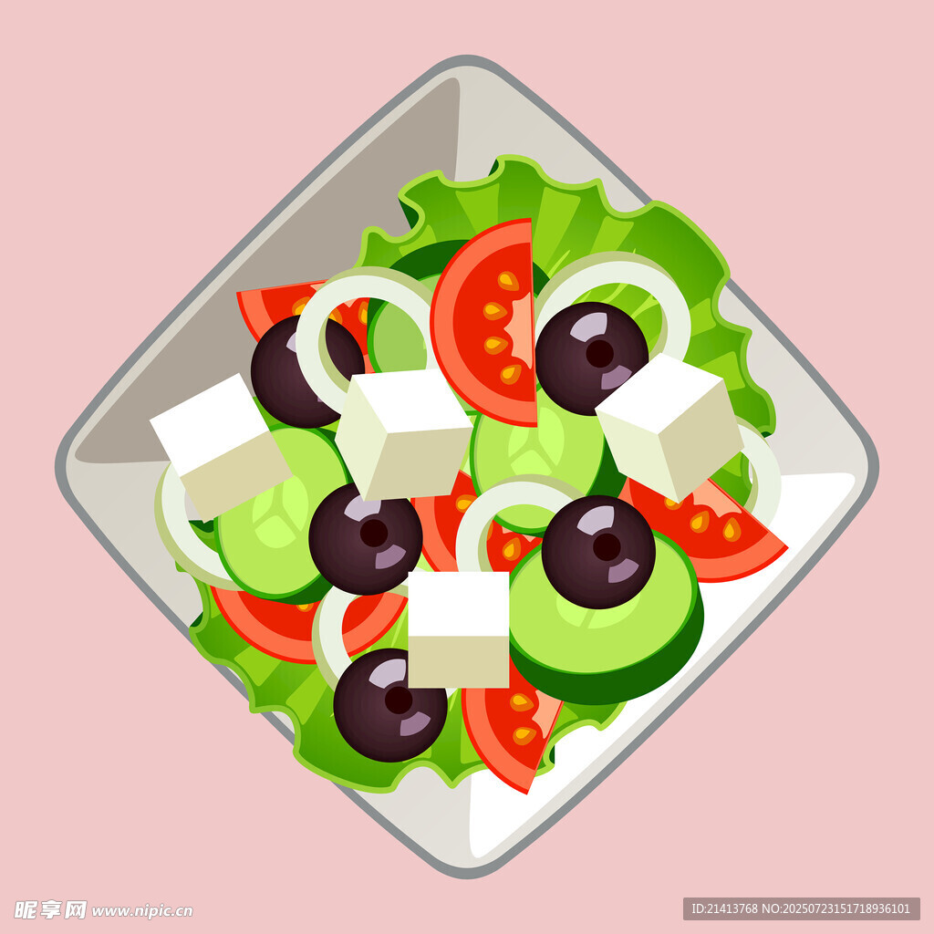 美味希腊风味蔬菜沙拉