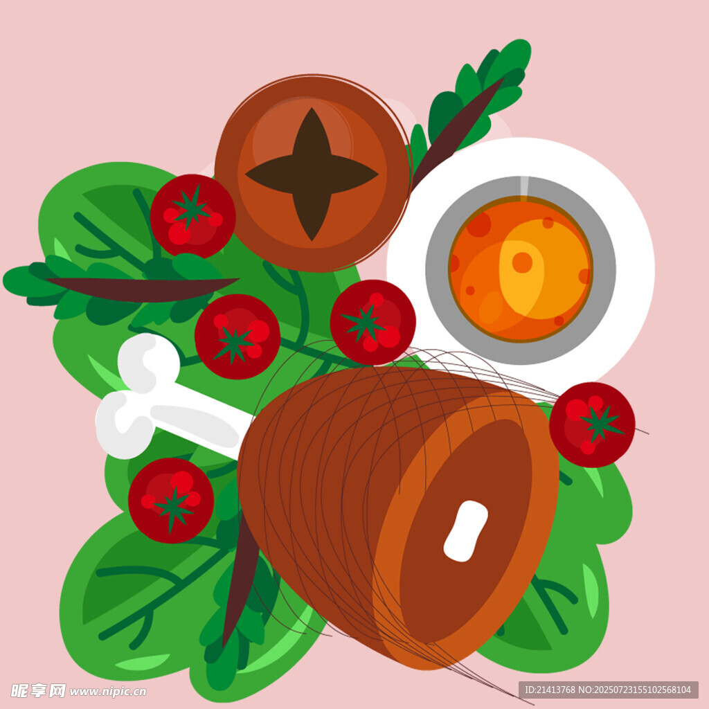 美味椰子美食组合