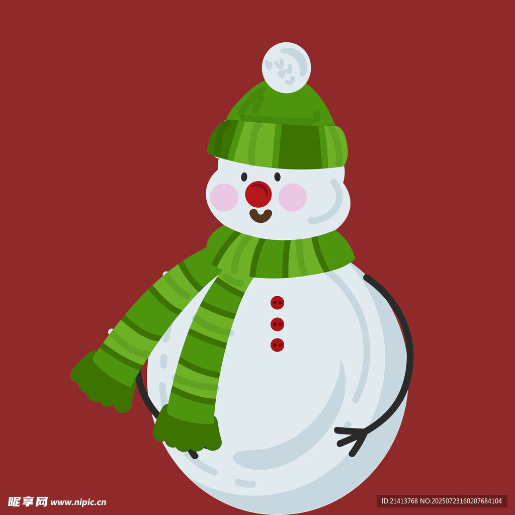 可爱雪人 冬日的俏皮精灵
