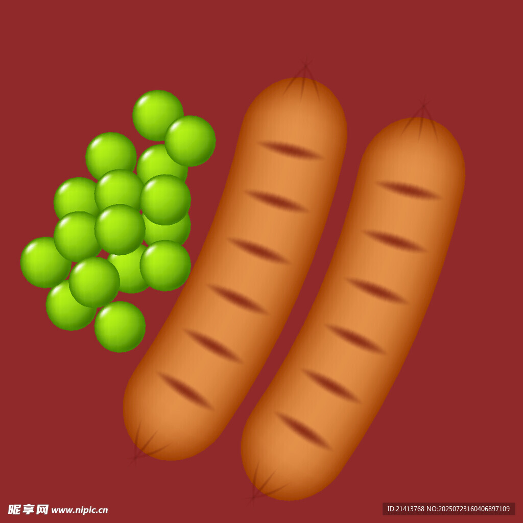 面包与青豆的美味组合