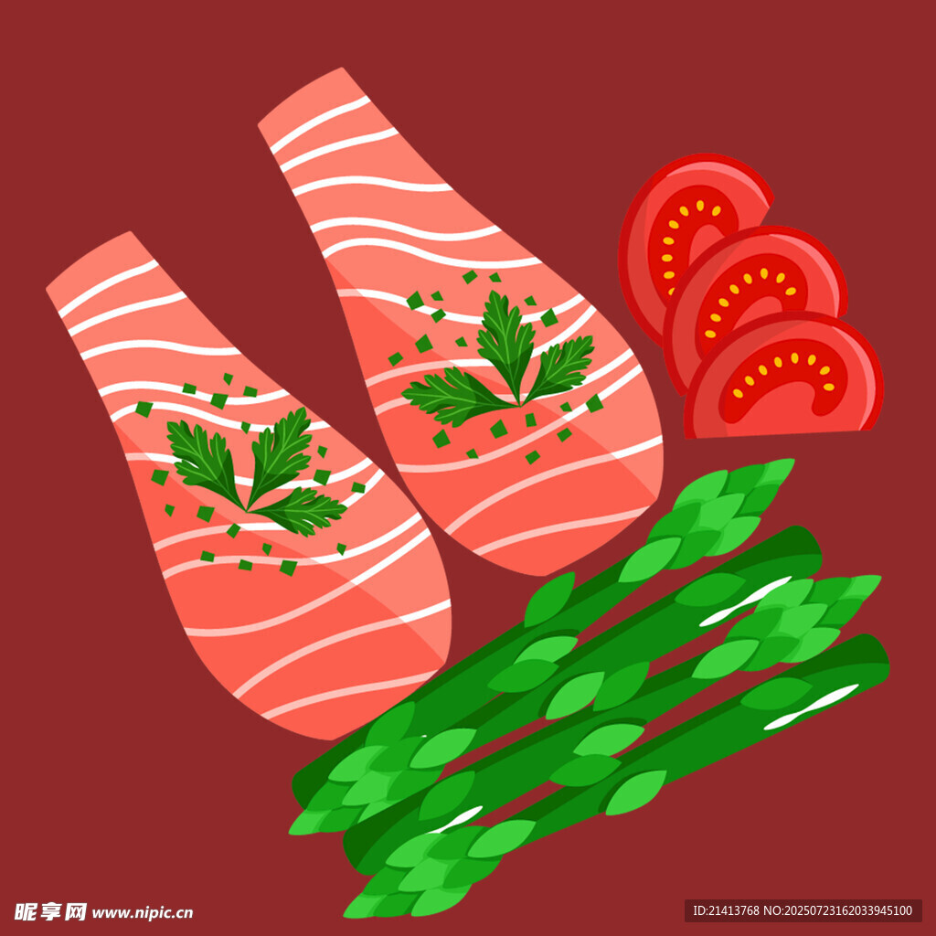 香煎三文鱼配蔬菜