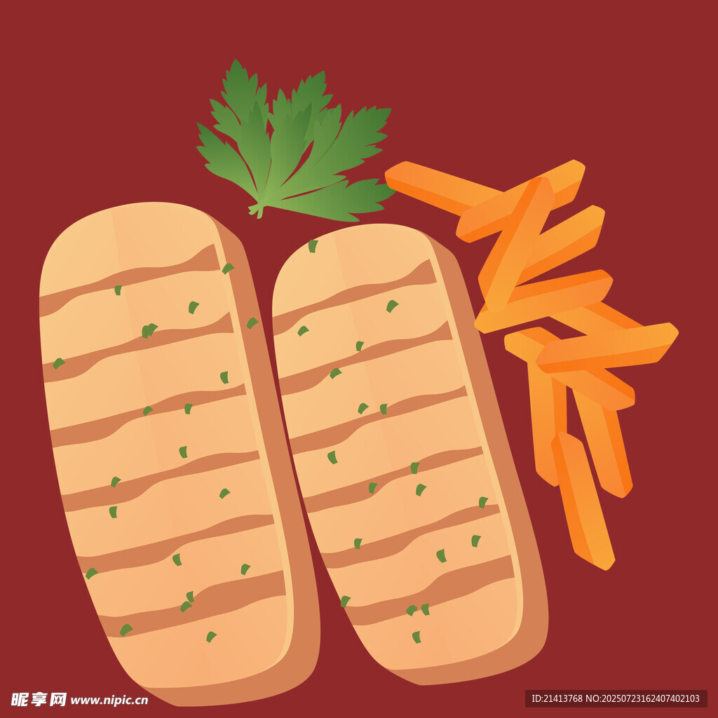 香煎烤肉配香脆薯条