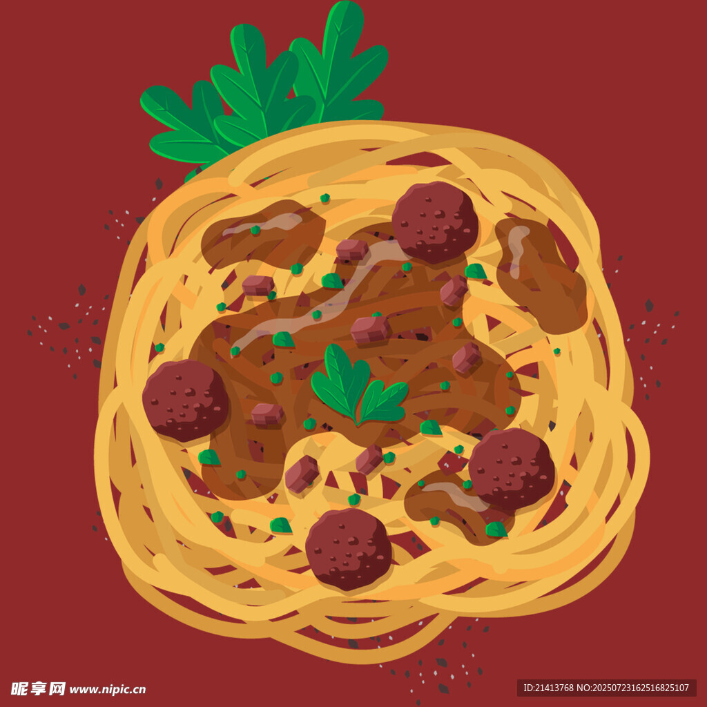 美味肉丸意大利面