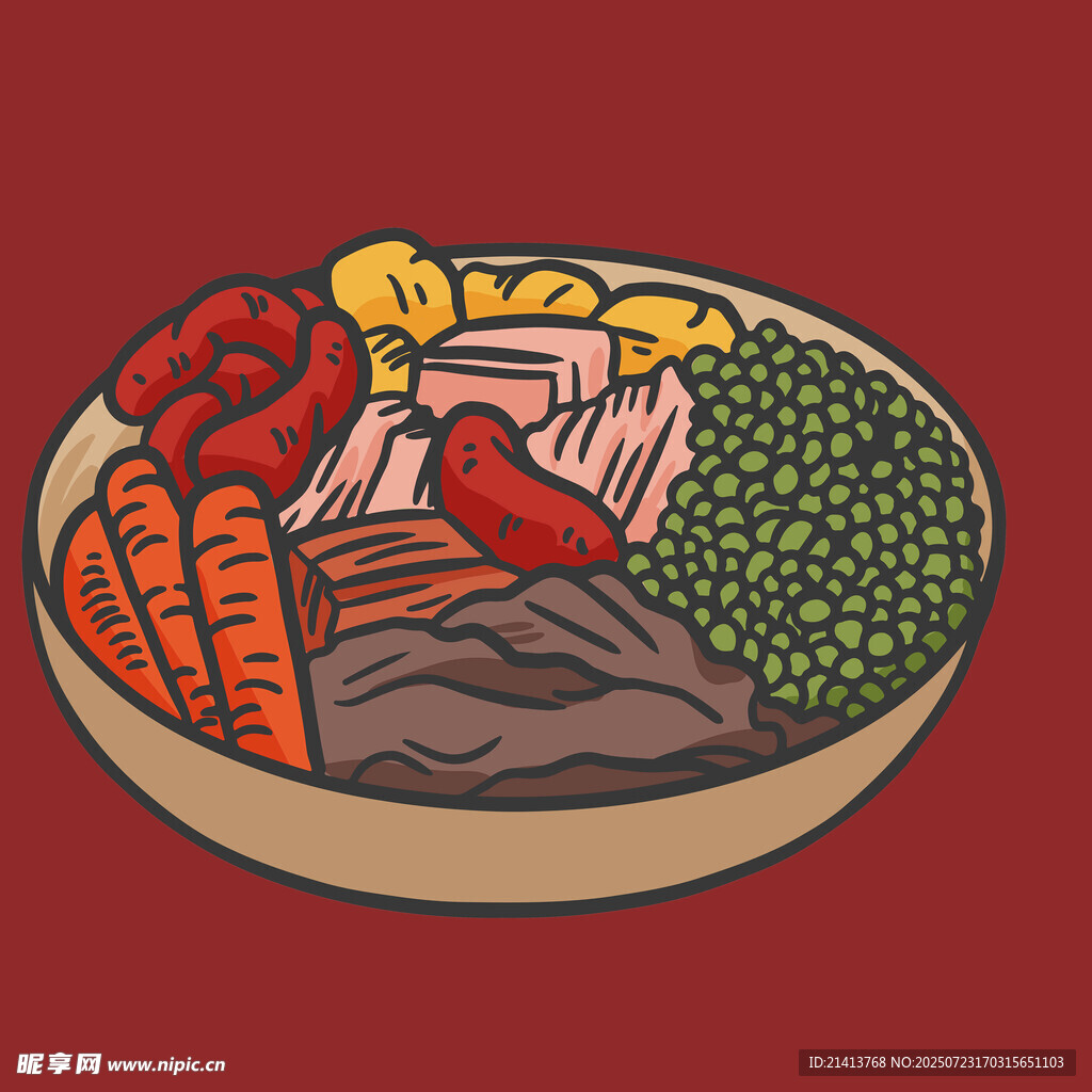 丰盛食材拼盘