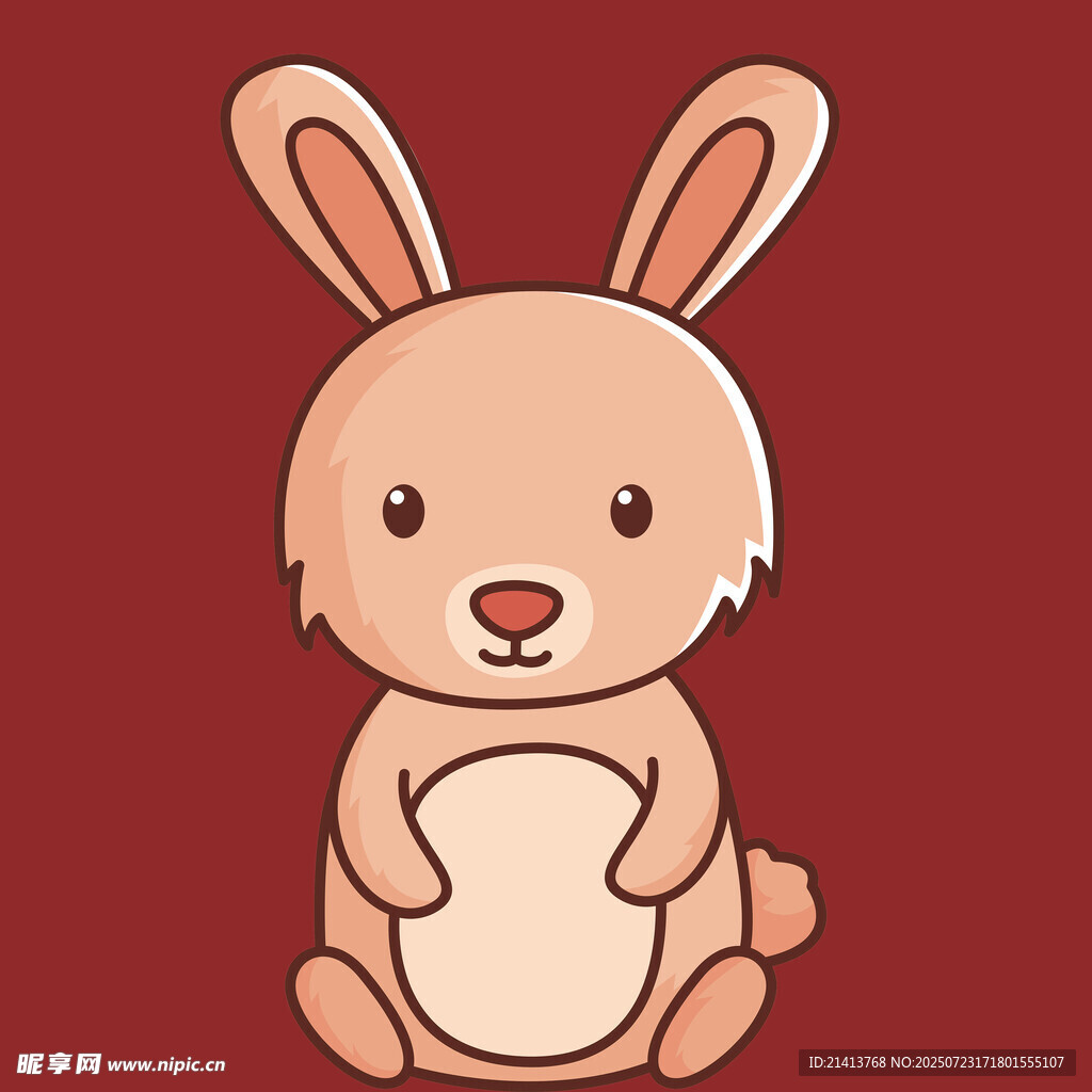 可爱卡通小兔子形象