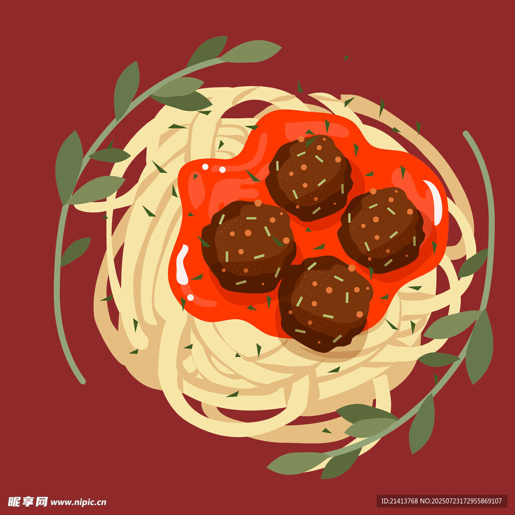 美味肉丸意大利面