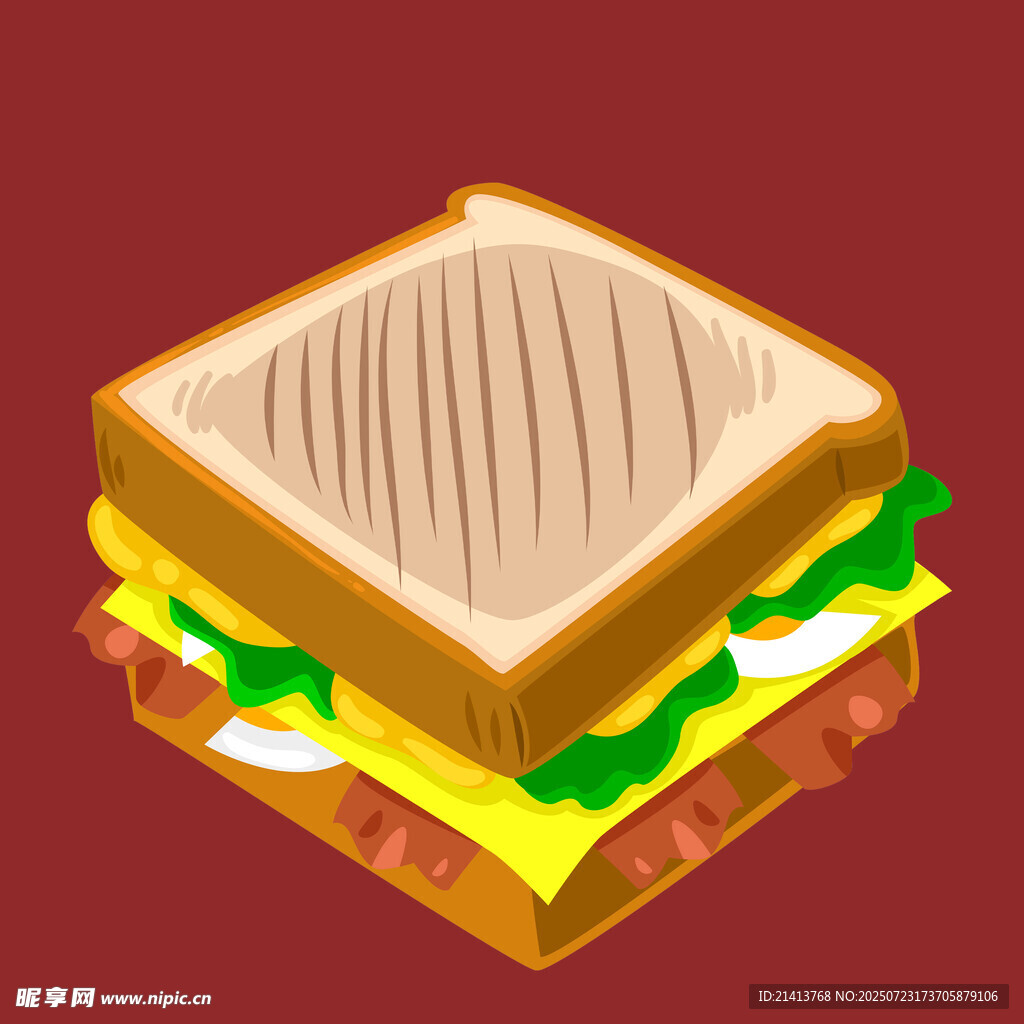 美味夹心三明治
