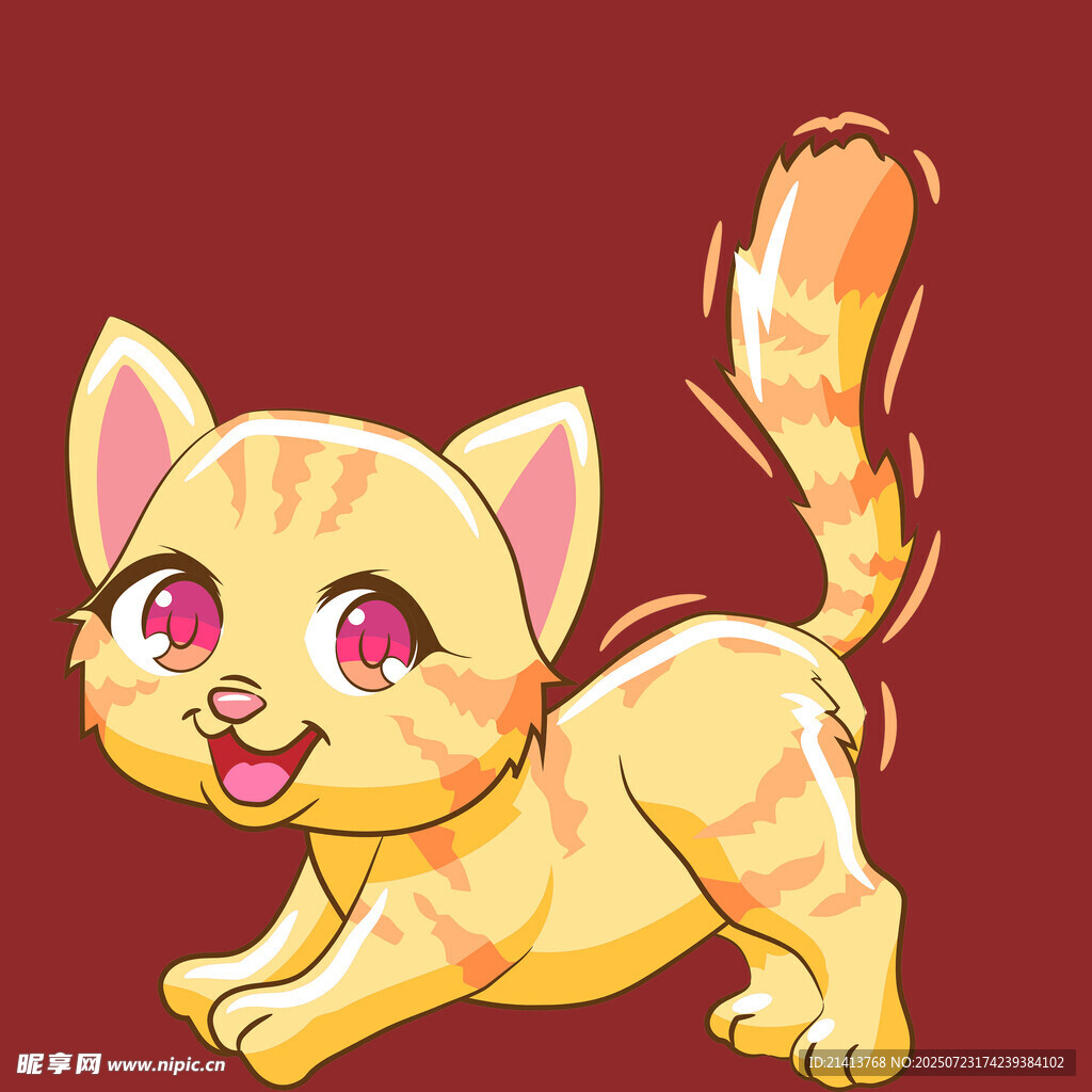 可爱小猫咪俏皮姿态