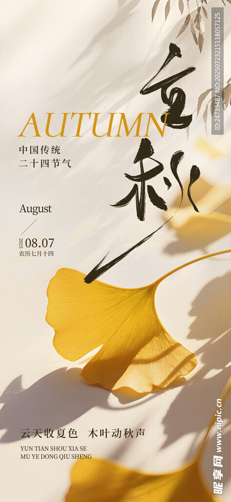 立秋海报