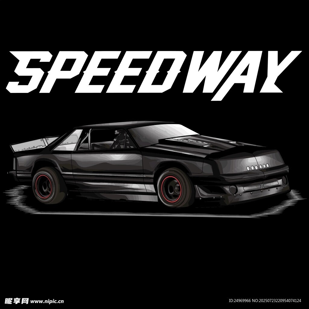 黑色酷炫赛车SPEEDWAY