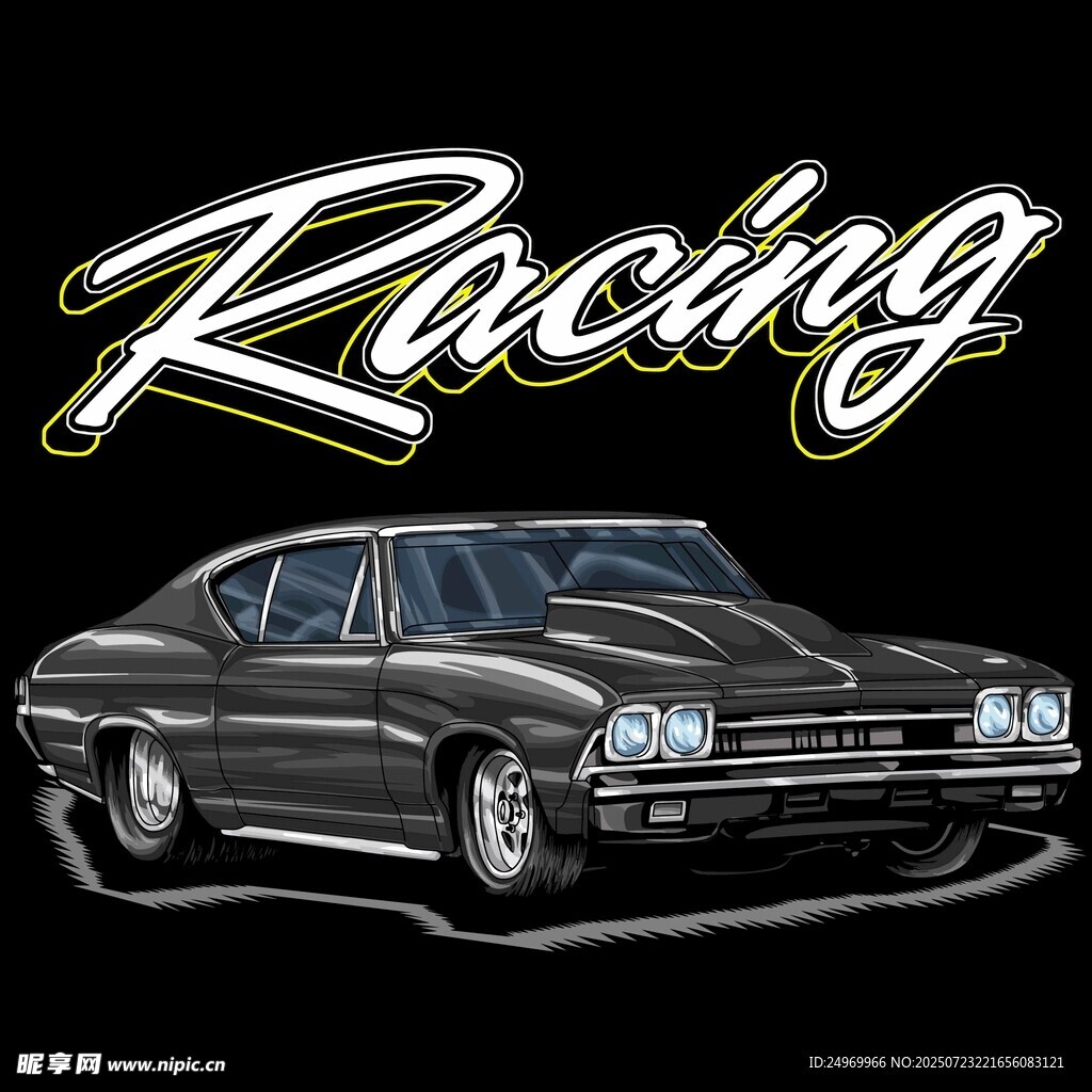 经典赛车Racing艺术图