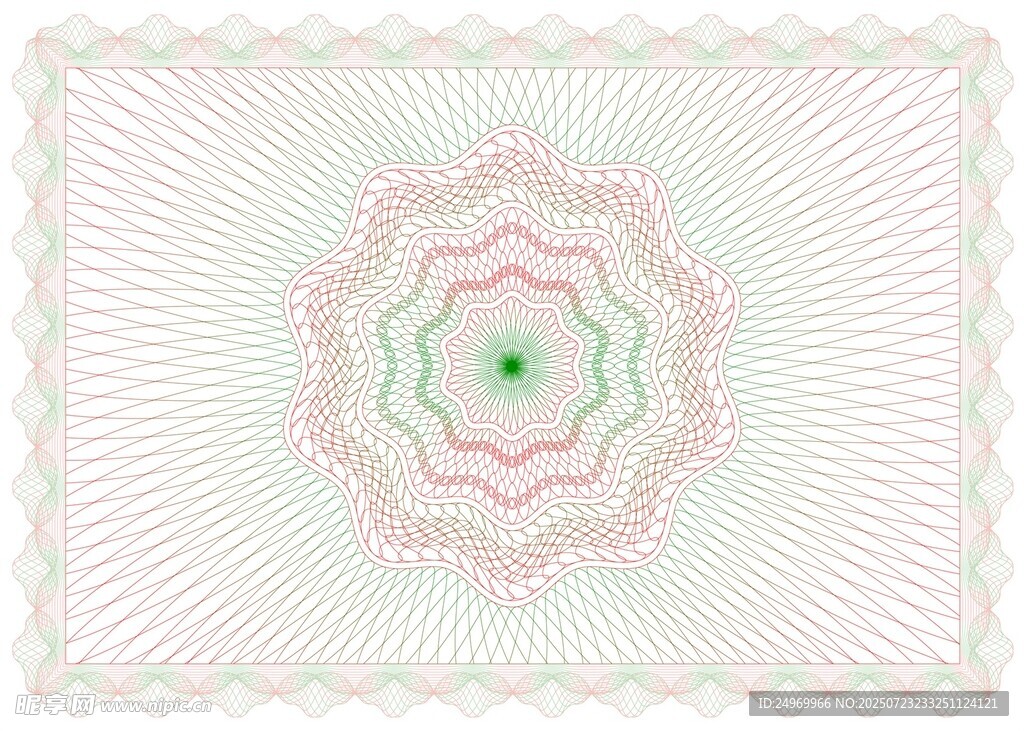 几何渐变对称花纹图案