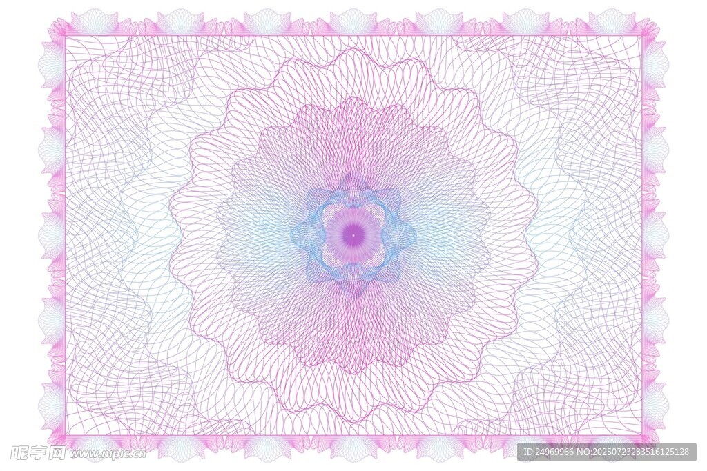 梦幻渐变几何花纹图案