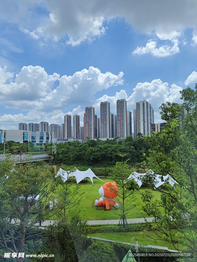 城市公园中的美丽景致