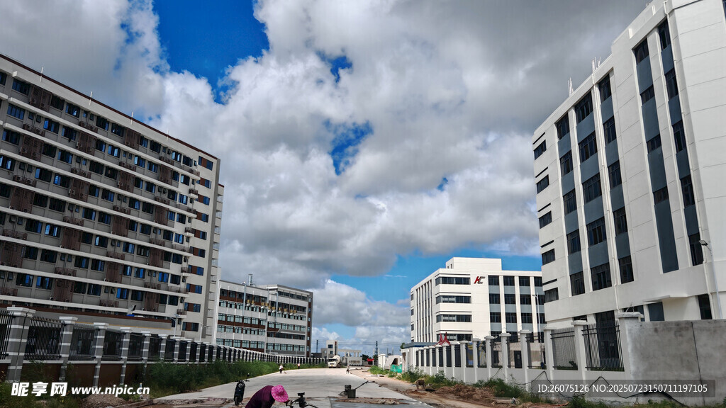 现代城市建筑群景观