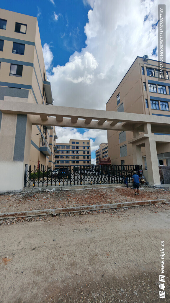 现代小区入口建筑景观