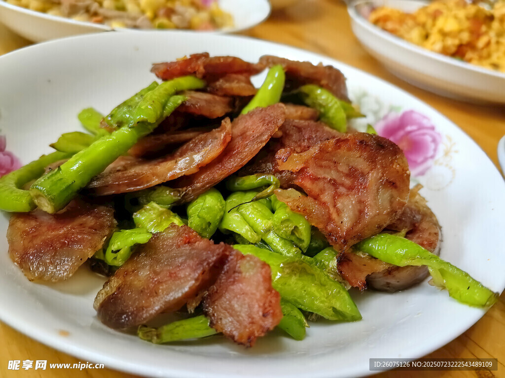 青椒炒腊肠