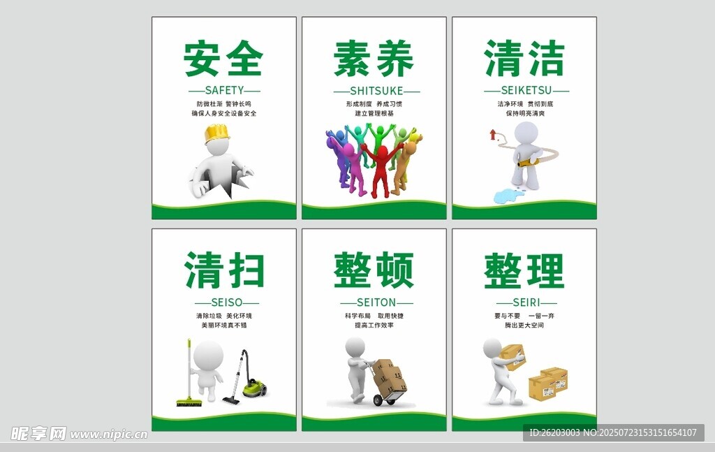 安全素养清洁相关宣传海报