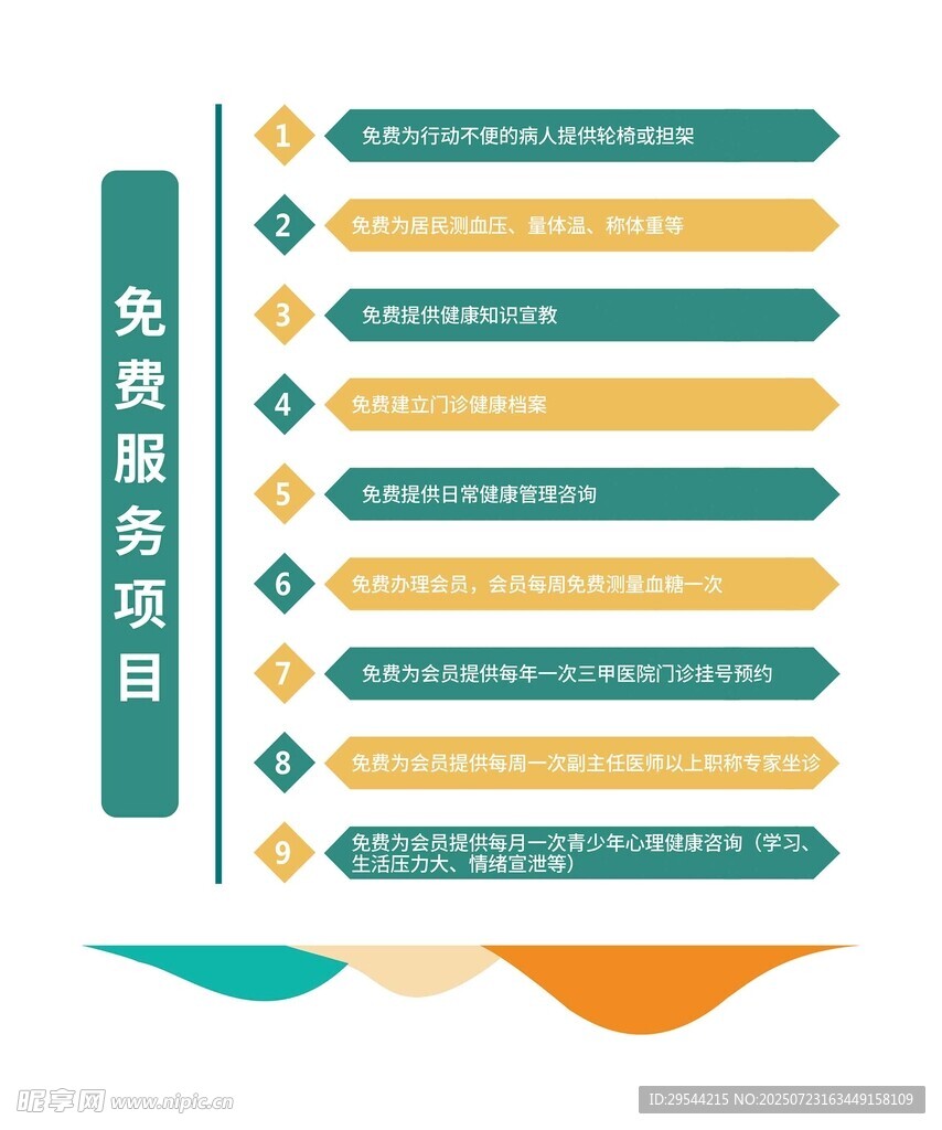 免费服务项目