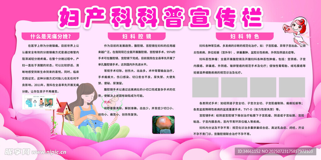 妇产科科室宣传栏