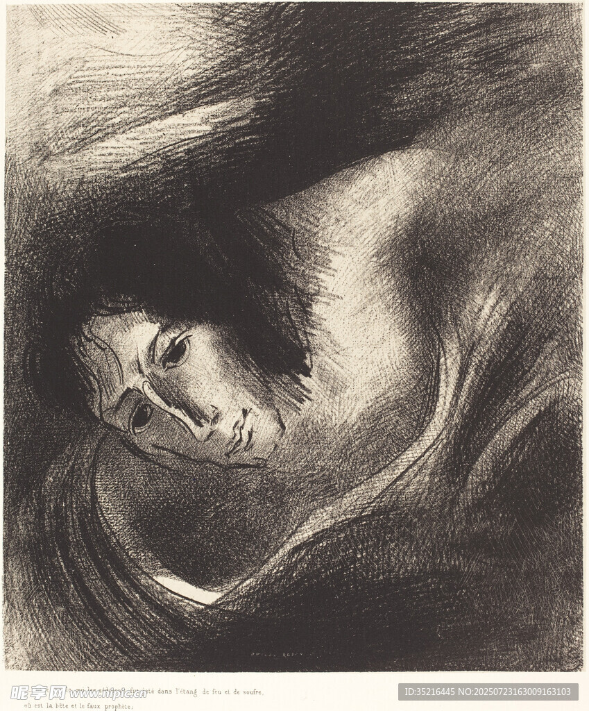 抽象风格人物线条画