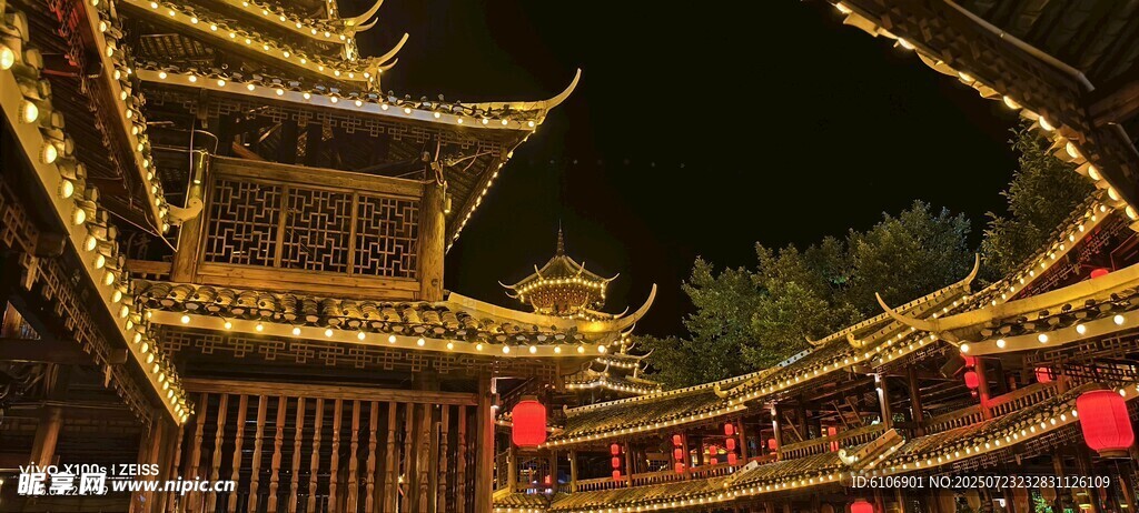 古建筑灯光