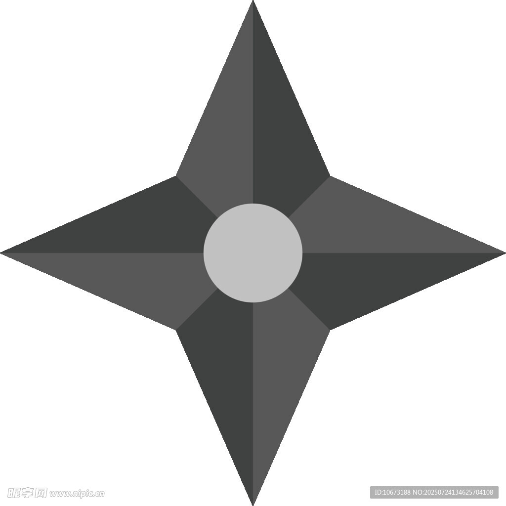 黑色五角星图标