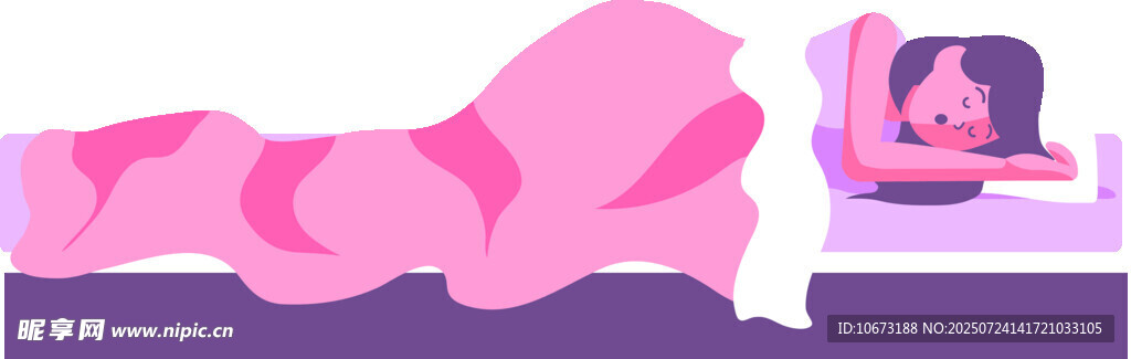 女孩被猫咪压身睡觉