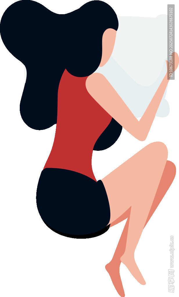 女子专注阅读平板电脑