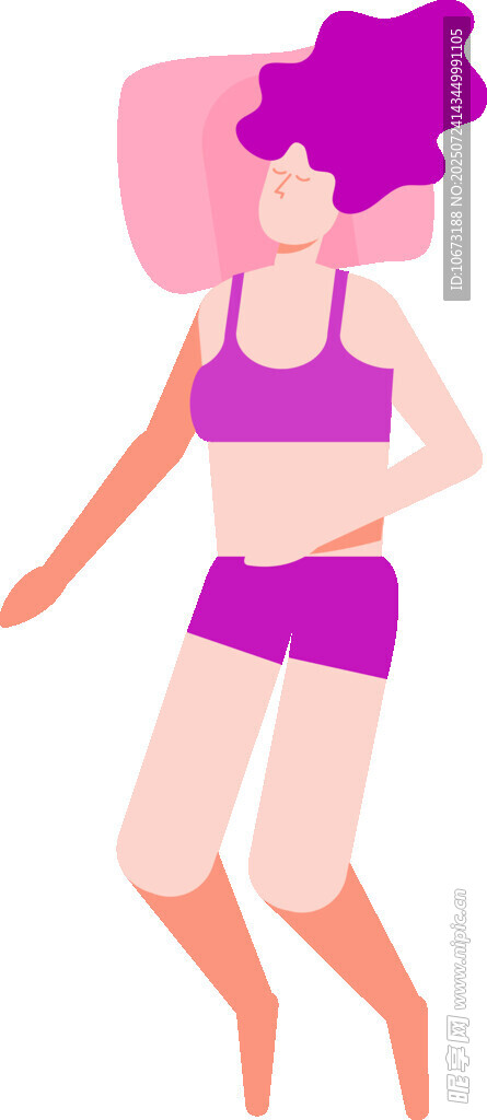 活力女孩的动感健身时刻