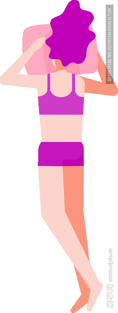 女性伸展身姿瑜伽动作