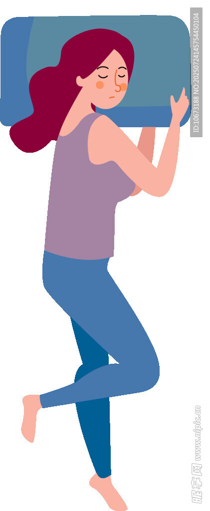 女子梦中欢快舞动