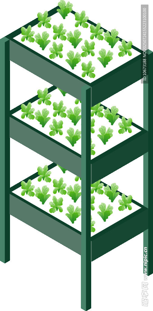三层立体绿植种植架