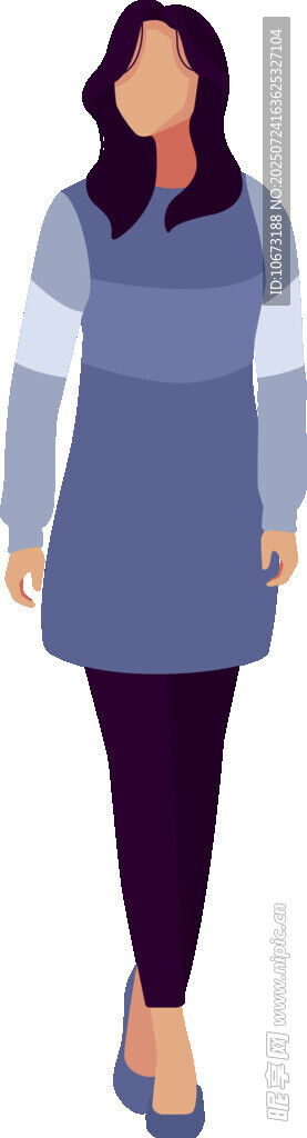 女士长款外套穿搭展示