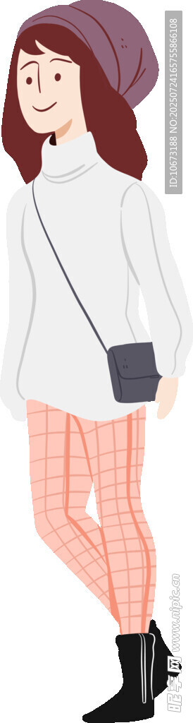 时尚女孩穿搭示范
