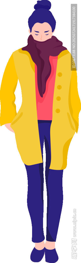 时尚穿搭模特展示服装