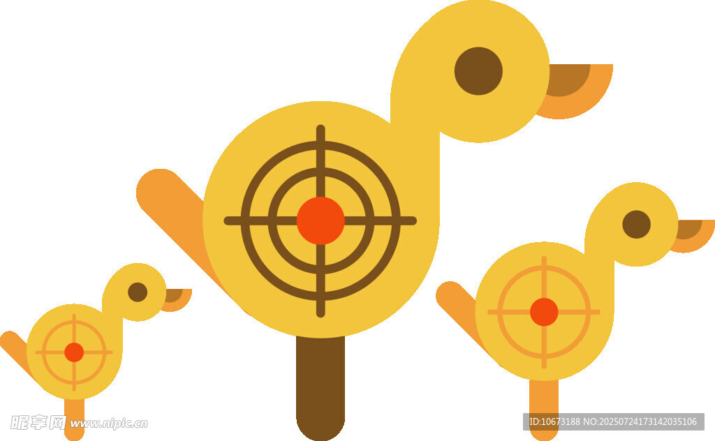 鸭子射击靶标