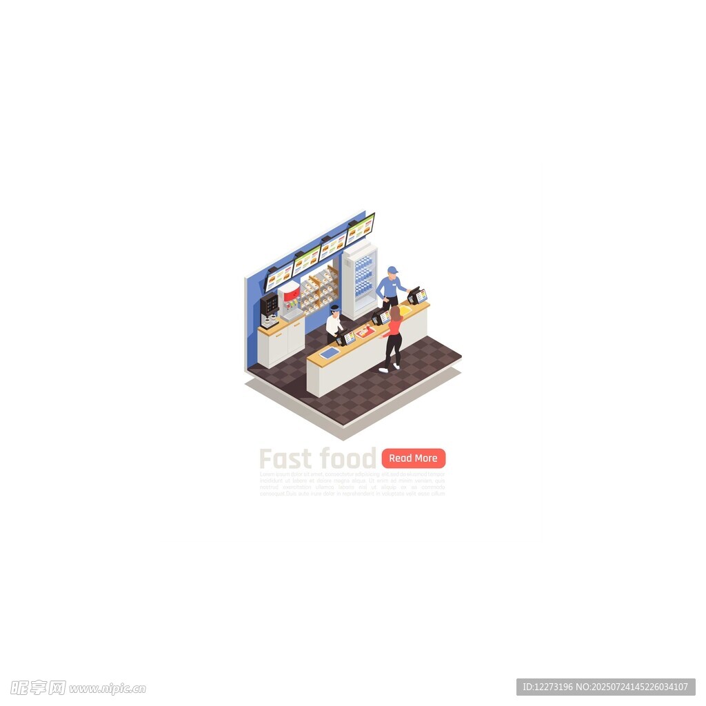 办公室场景3D模型展示