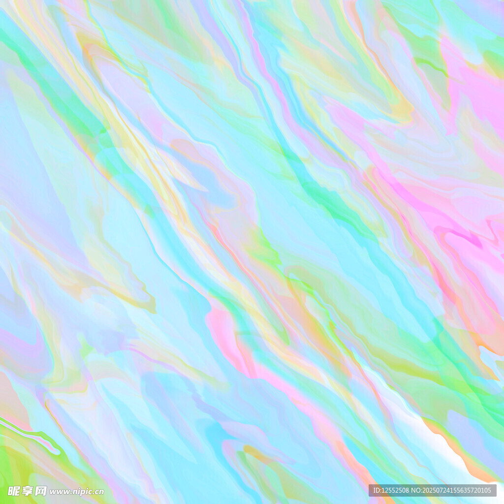 梦幻渐变彩色流体纹理
