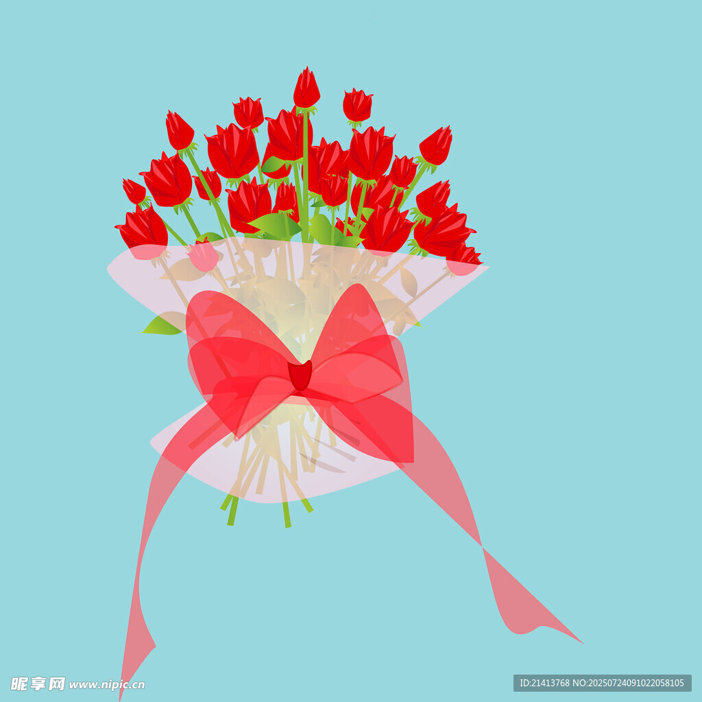 红玫瑰鲜花束