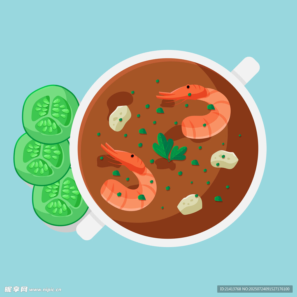 美味虾仁浓汤
